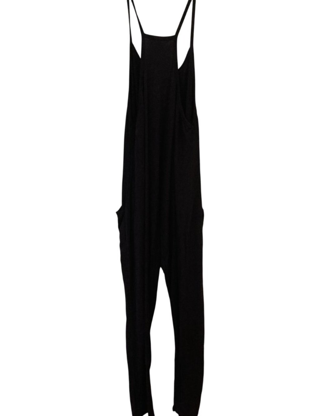 Antistar Womens Black Sleeveless Drop Crotch Jumpsuit With Pockets Size M Made i - Picture 3 of 6
